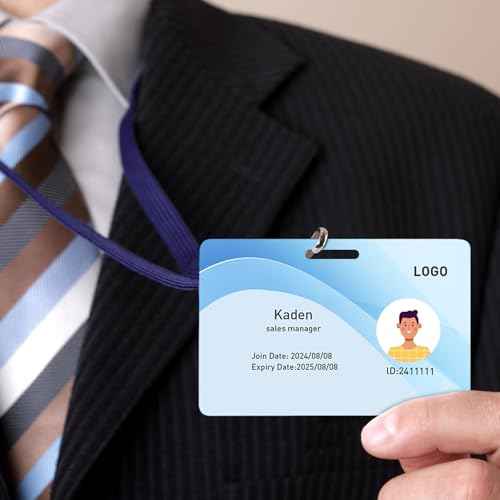500 Pack-Premium Blank PVC Cards with Slot Punch on Long Side, Lumanious CR80 30Mil (CR8030) Horizontal Slot Punch Blank Credit Cards for Business Office Photo ID Badge Printers
