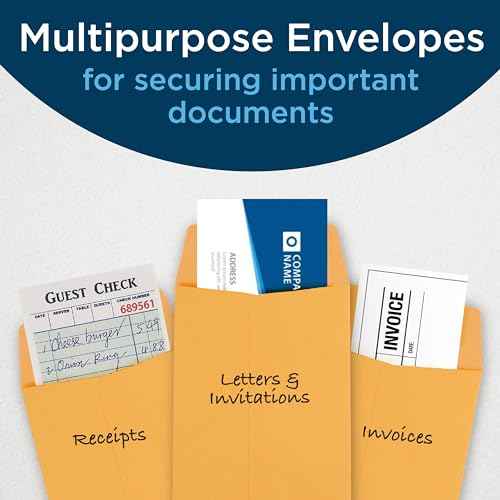 Guardian #11 Paper Shipping Policy Envelopes with Gummed Flaps, Pack of 500 Blank Envelopes for Documents, Statements, Legal Papers, Reports, Invoices, and More, 4 ¨ö Inches x 10 ¨ü Inches, Brown