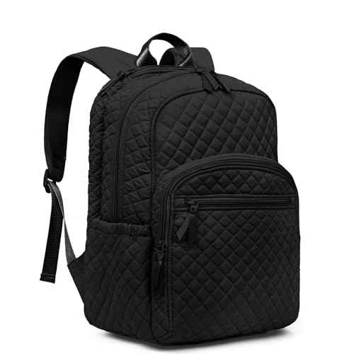 Backpack for Women,College Backpack,Quilted Casual Daypack,Waterproof Bookbag for 17Inch Laptop