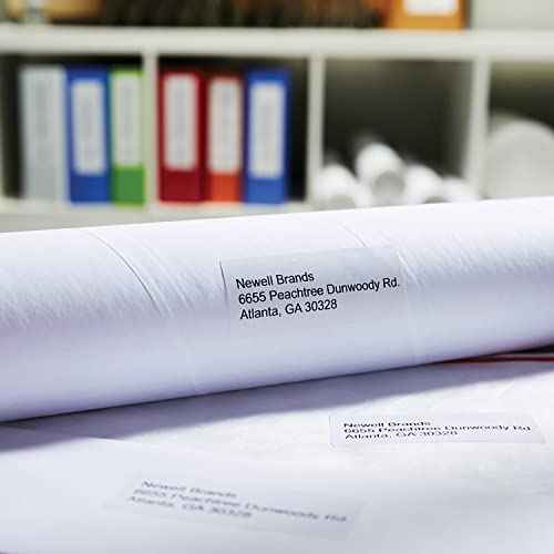 Dymo S0722400 Labelwriter Large Address Labels, Self-Adhesive, 36 X 89 Mm, 2 Rolls of 260 - Black Print On White