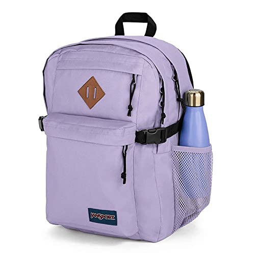 JanSport Main Campus Backpack - Pastel Lilac, 15-Inch Laptop & Water Bottle Pockets
