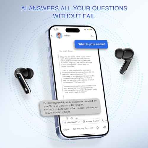 Ai Language Translation Earbuds, in-Ear 3-in-1 Translation Earbuds, Real Time 2-Way Earbuds, Sound Quality Long Battery Life, Great for Travel Business Black