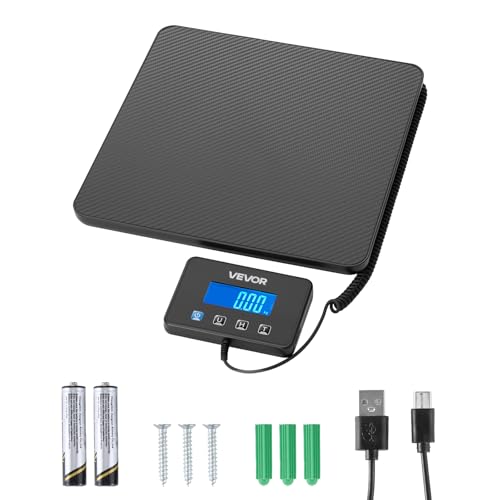 Digital Postal Scale 440 lbs with Tare, Hold, Dual Accuracy & LCD Display
