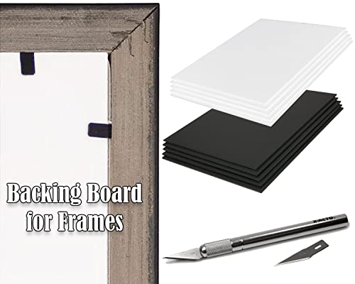 8.5x11 Self Adhesive Foam Board 10 Pack - White, 3/16 Thick, Mounting Poster Art