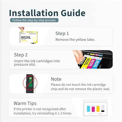 Remanufactured Ink Cartridge Replacement for Epson 802 802XL Ink Cartridges Combo Pack Compatible for Workforce Pro WF-4740 WF-4730 WF-4720 WF-4734 EC-4020 EC-4030 (5-Pack)