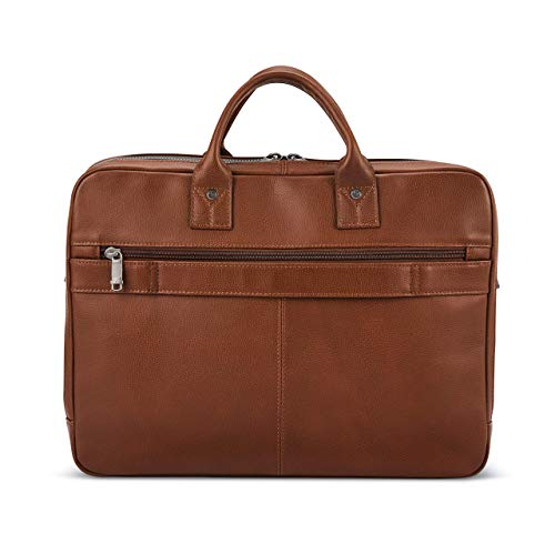 Samsonite Classic Leather Toploader Briefcase Cognac, One Size