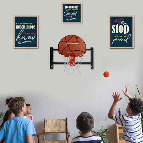 Basketball Trash Can Complete Set ? Perfect Basketball Hoop Trash Can, Fun Indoor Kids Trash Can and Unique Basketball Birthday Gift
