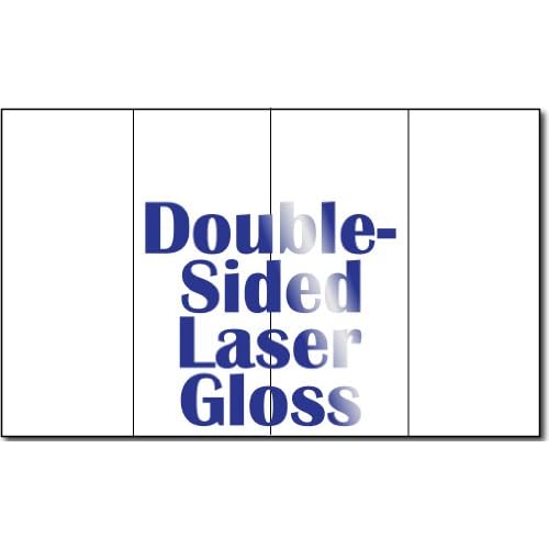 8 1/2" x 14" 4 Panel 38lb Bond Laser Gloss Brochure Paper - 250 Brochures