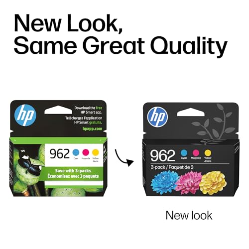 HP 962 Cyan Magenta Yellow Ink Cartridges CMY for OfficeJet 9010 Series