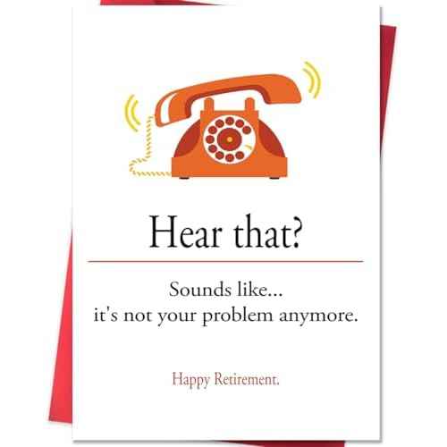 Funny Retirement Gifts for Women Men, Humor Retirement Leaving Card for Him Her Retired Friends Boss Teachers Nurses Dad Mom