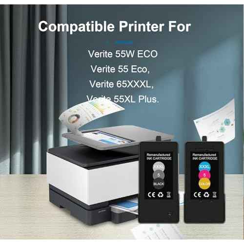 High Pages Verite 5 Ink Cartridge Replacement for Verite 55W ECO Plus (1Pack Color)