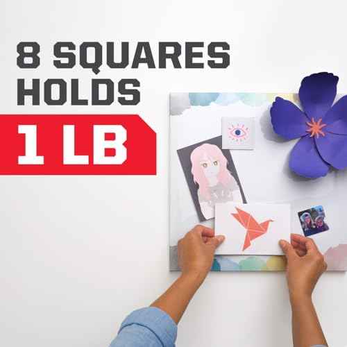 Scotch Removable Double-Sided Mounting Squares, 16 Pre-Cut Foam Squares, 0.7 in. x 0.7 in., Removes Easily Without Leaving Any Residue, Photo-Safe, Mess-Free Application (108AMS-SQ-16)