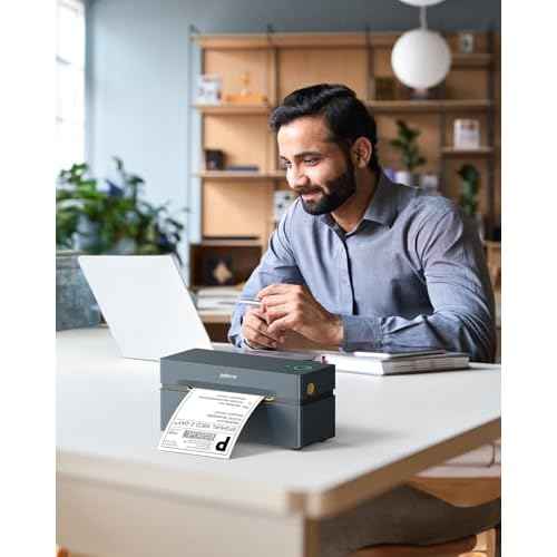 POLONO Genuine 4"x6" Direct Thermal Shipping Label, Perforated Postage Shipping Labels Compatible with POLONO PL60, PL70E and PL420 Label Printer, Permanent Adhesive, Commercial Grade, 880 Pack/4 Roll