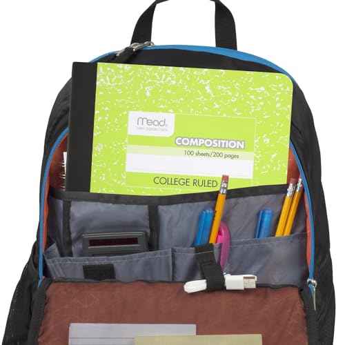 Mead Composition Notebook, 6 Pack, College Ruled Paper, 7-1/2" x 9-3/4", 100 Sheets per Comp Book, Assorted Colors (850106-ECM)