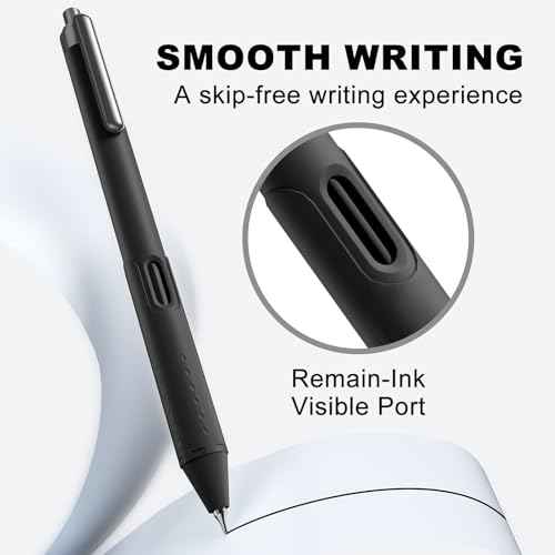 12 Pack Black Pens - 0.7mm Gel Pens Black Ink Quick-Drying Smooth Writing - Comfort Grip Retractable Pen for Journaling, Cute School & Office Supplies Home Work (12 Count, Black Ink)