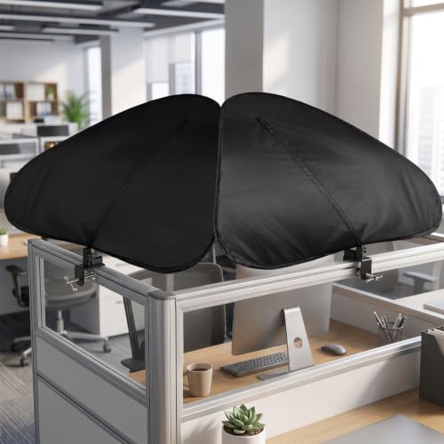 LOSADY Large Adjustable Office Cubicle Shade - Desk Privacy Canopy