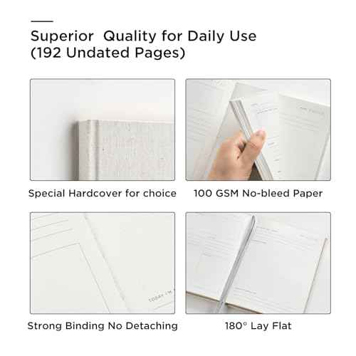 And Per Se Wellness Journal, 91 Days Self Care Journal For Women & Men, Undated Daily Wellness Diary to Practice Positive Thinking, Mindfulness & Reflection(Beige)
