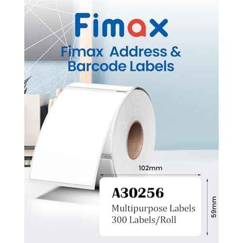 LW White Labels 30256 (2-5/16" x 4") Compatible with DYMO LW Mailing Barcodes Address Postage Labels, Compatible with DYMO Label Printers Labelwriter 450, 4XL& Zebra Desktop Printers,12 Rolls