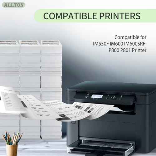 IM550 Black Toner Cartridge IM550 IM600 418477 Toner Cartridge Replacement for Ricoh IM550F IM600 IM600SRF P800 P801 Printer(1-Pack)