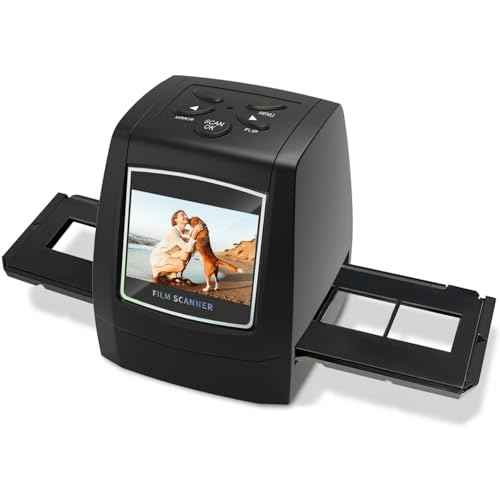 Mini Digital Film & Slide Scanner ? Converts 35mm Negatives & Slides to JPEG Photo ? Includes 2.4 LCD Screen ? Easy Load Film Adapters