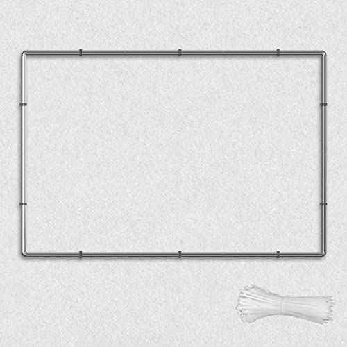 E&K Wall Mount Banner Sign Poster Frame Advertising Billboard Display Frame Stretching Stainless Steel Wall Frame for Roadside Building Warehouse 4'x8'
