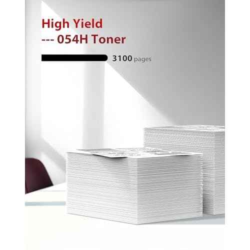 054H Toner Cartridge Set 2 Black 054 | Replacement for Canon 054H Toner, Compatible with Canon Color imageCLASS MF642Cdw Toner Cartridges, MF644Cdw, MF641Cdw, MF644Cdw, LBP622Cdw Laser Printer 2 Pack