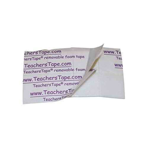 Teachers Tape¢â Bulk Pack (2000 Pieces per roll), Double-Sided Removable Foam Tape for Wall Mounting