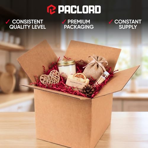1 Cu Ft Ready To Ship Carton with Pink Crinkle Paper Filler 12x12x12"