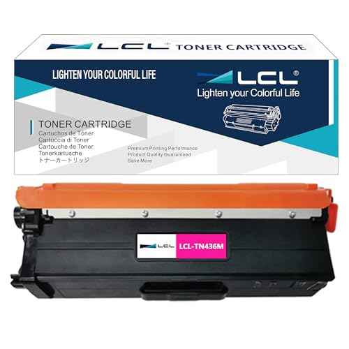 LCL TN436 Magenta Toner Cartridge Replacement for Brother TN-436 TN436 TN436M for DCP-L8410CDW MFC-L8690CDW MFC-L8610CDW MFC-L8900CDW MFC-L8905CDW HL-L8360CDW HL-L8260CDW HL-L8360CDWT MFC-L9570CDW