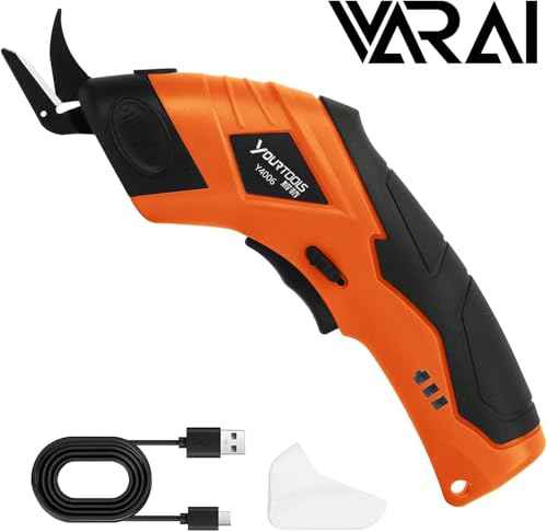 VARAI Cordless Electric Scissors, Rechargeable Fabric and Cardboard Cutter