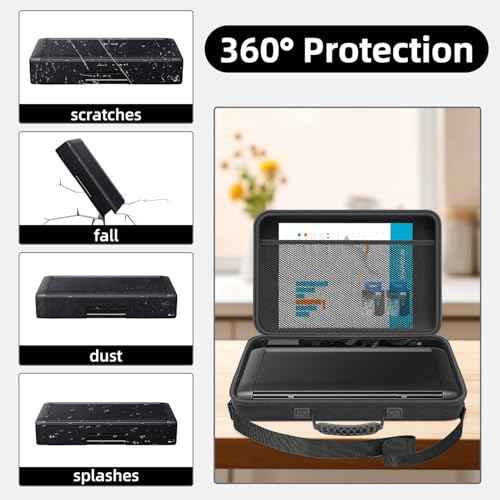 Hard Travel Case for Epson Workforce WF-110 / WF-100 Wireless Mobile Printer, Printer Storage Bag Organizer (Case Only)
