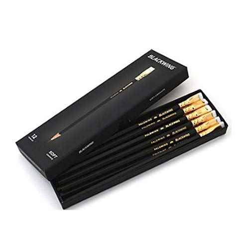PALOMINO Blackwing 602 Original Soft Pencil, 12 Count(1 Dozen) Gray Art, Eraser, Writing Instrument