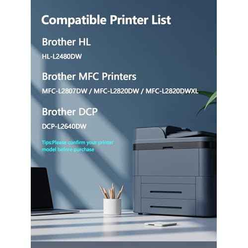 Compatible DR830 Drum Replacement (Not Toner) for Brother DR-830 Drum Unit for Brother HL-L2400D HL-L2460DW HL-L2405DW HL-L2480DW DCP-L2640DW MFC-L2760DW MFC-L2820DW MFC-L2820DWXL Printer