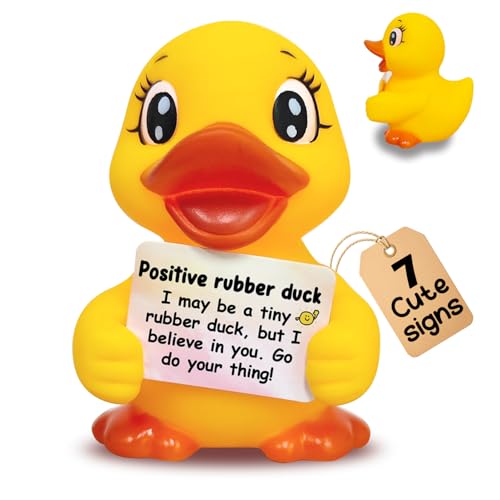 You Found a Duck Positive Emotional Support Rubber Duck Yellow Uplifting Gift