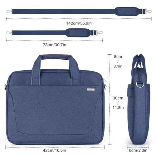 Laptop Shoulder Bag 15.6 16 17.3 Inch for Men Women,Waterproof Computer Carrying Case Messenger Bag Briefcase Work