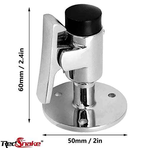RedSnake Marine Grade 316 Stainless Steel Heavy Door Stopper Catch Set Surface Mirror Treatment Boats Yachts Ships Hatch Stopper Soft Stop and Catch Anti-Collision Holder Hold Keep Door Open (2PCS)
