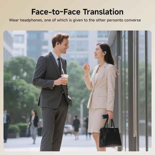 MINISO X15 PRO Translation Earbuds Real Time Translator Earbuds Wireless Bluetooth 5.4 Open Ear AI Headphones for 135 Languages Translation Ear Buds with Earhooks Support Playing Music Phone Calls