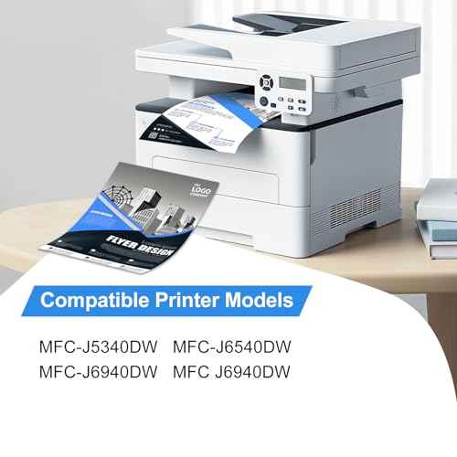 Compatible LC402XL Ink Cartridges for Brother Printer Replacement for Brother LC402XL LC402 LC402 XL for Brother MFC-J5340DW MFC-J6540DW MFC-J6940DW Printer (4 Pack-BK/Y/M/C)