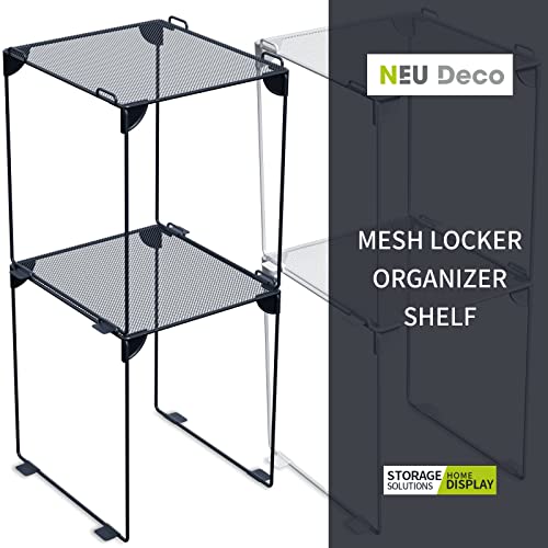 Pack 2 Mesh Locker Shelf, Grey