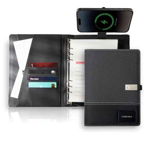 2026 Planner£¬Professional Notebook with Power Bank & 15W Wireless Charger£¬Travel Journal for Business Trips£¬Refillable Planner for Personal Organization£¬Leather Notebook for Women and Men