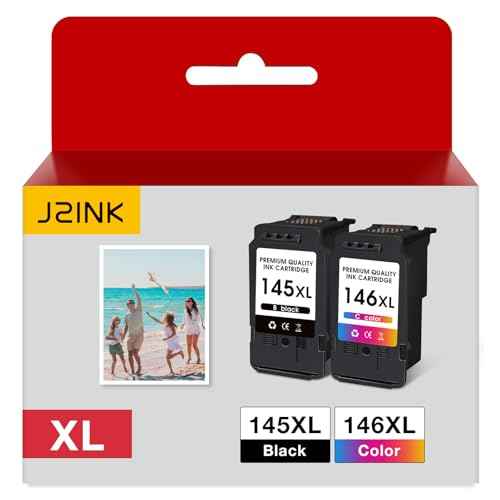 for Canon PG-145XL CL-146XL Ink Cartridges Combo Pack Replacement for Canon 145XL/146XL PG145 CL146 PG-145XL CL-146XL Printer Ink for PIXMA TS3110 iP2810 MG2410 MG2510 MG2910 MG3010