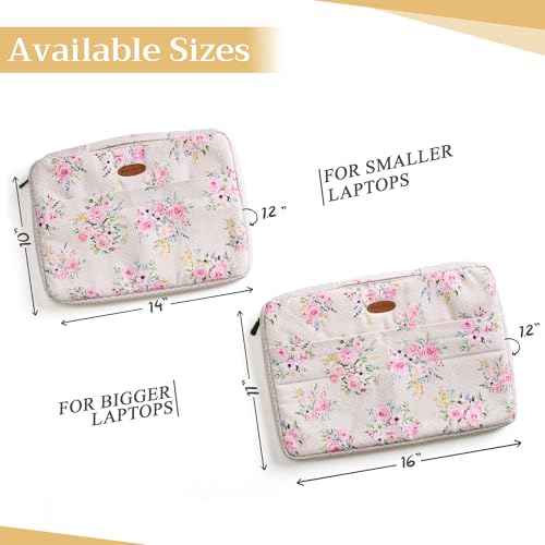 Maison d'Hermine Laptop Sleeve with Handle Case Stain and Water Repellent Cotton Canvas