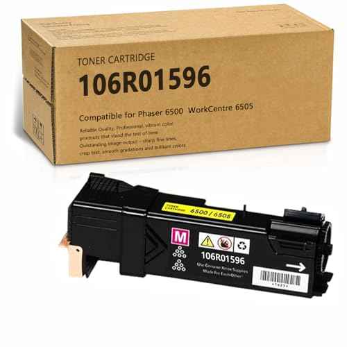 106R01596 - Phaser 6500/6505 High Yield Toner Compatible for Xerox Phaser 6500/ WorkCentre 6505, 2,500 Page-Yield, Yellow