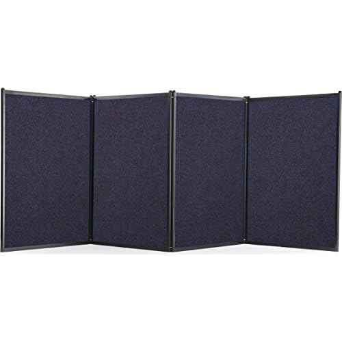 Trade Show Presentation Board, 4 Panels, 96.5"W x 36.5"H, Double Sided, Comes with or Without Lights