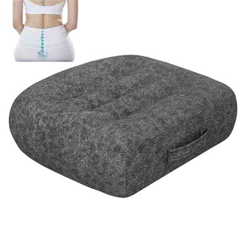 Super Thicken Car Seat Cushion for Adults-Car Booster Seat for Short Drivers-Increase The Field of View by 12cm/4.7in,Plush shell, breathable,with handle,easy to carry,for Cars,Office,Home£¨Dark Gray£©
