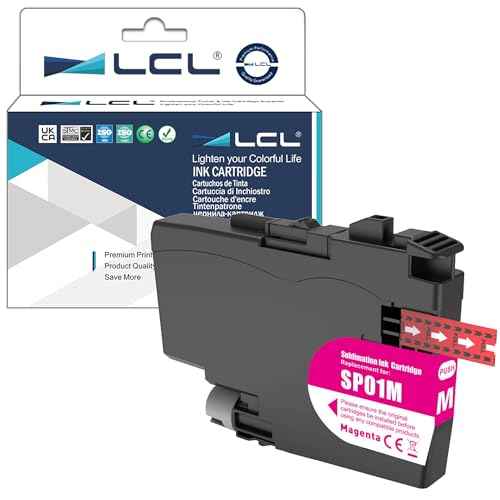 LCL SP-1 SP01 Sublimation Ink Cartridges SP01MS High Capacity Ink Compatible with Brother Thermo Sublimation SP-1 Printers (1-Pack Magenta)