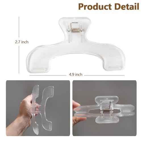 Transparent Book Page Holder for Reading, Book Opener Holder Convenient for Reading Teaching and Fixing Music Book, Page Marker Clips for Teacher Clerk