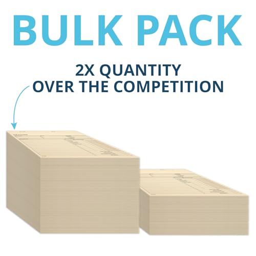 100 Blue Summit Supplies Job Folders Construction, 10 x 12 Inches, Project Folders with Preprinting for Job Tracking, Manila Job Folders File Jacket ? 100 Folders