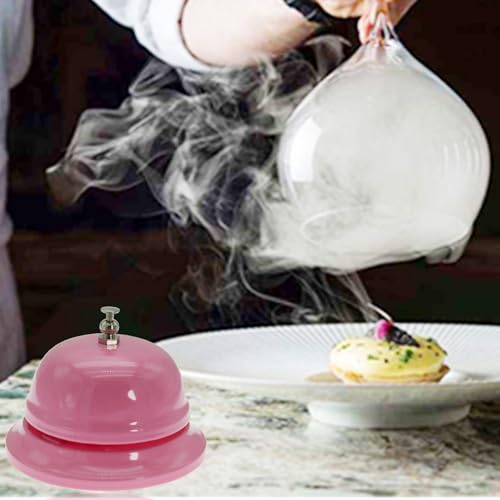 WEKOIL Pink Call Bell Desk Service Ding Bell for Restaurant Hotel Office 3.3 Inch