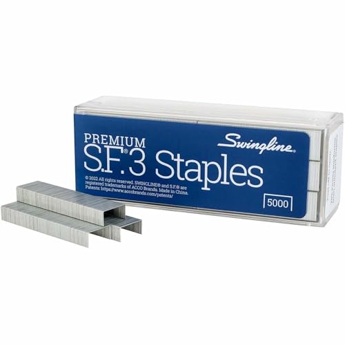 Swingline S.F. 3 Premium Staples, 1/4